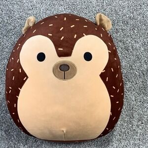 Squishmallow Hans The Hedgehog Brown Plush 16" Soft Stuffed Animal